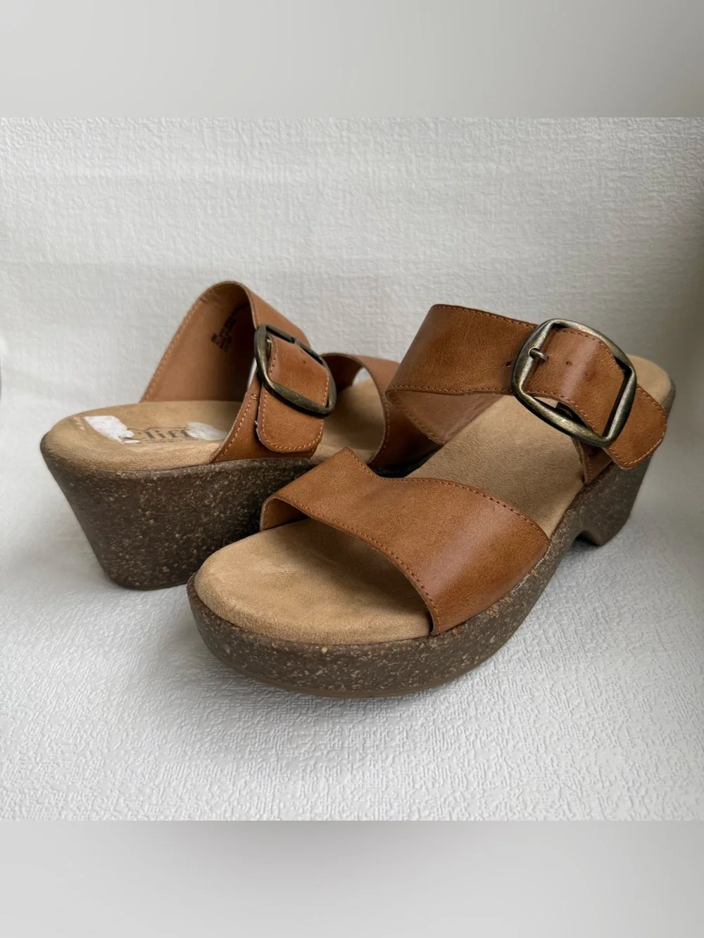 Cliffs by White Mountain Cicada Women’s 9 Brown Platform Wedge Sandals